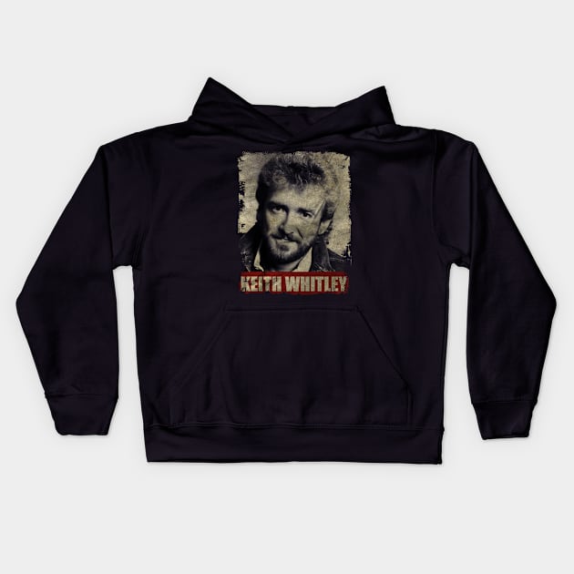 TEXTURE ART-Keith Whitley - RETRO STYLE Kids Hoodie by ZiziVintage